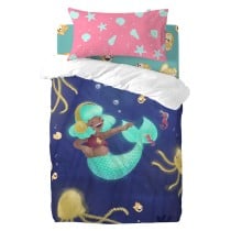 Pillowcase HappyFriday Mr Fox Happy Mermaid Multicolour 50 x 75 cm