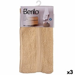 Badetuch 90 x 150 cm Creme (3 Stück)