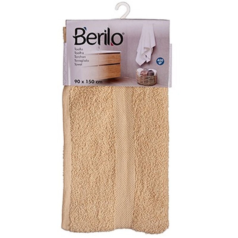 Badetuch Berilo 89659 Creme 80 % Baumwolle 20 % Polyester 90 x 150 cm (3 Stück)