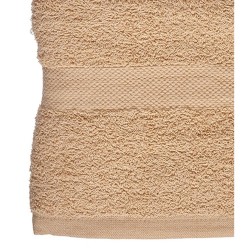 Serviette de toilette 90 x 150 cm Crème (3 Unités)