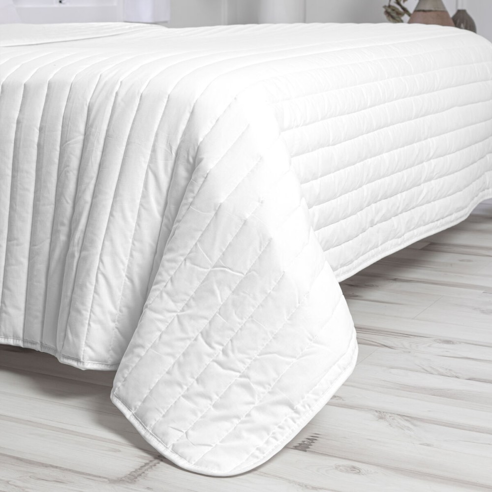 Bedspread (quilt) HappyFriday Basic Dash White 270 x 260 cm