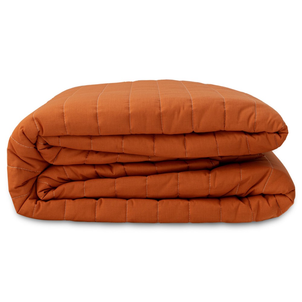 Reversible Bedspread HappyFriday Basic Dash Orange 270 x 260 cm