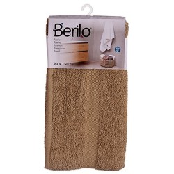 Badetuch Berilo 89663 Camel 80 % Baumwolle 20 % Polyester 90 x 150 cm (3 Stück)