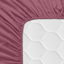 Drap housse HappyFriday BASIC Magenta 105 x 200 x 32 cm