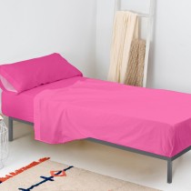 Fitted sheet HappyFriday BASIC KIDS Fuchsia 105 x 200 x 32 cm