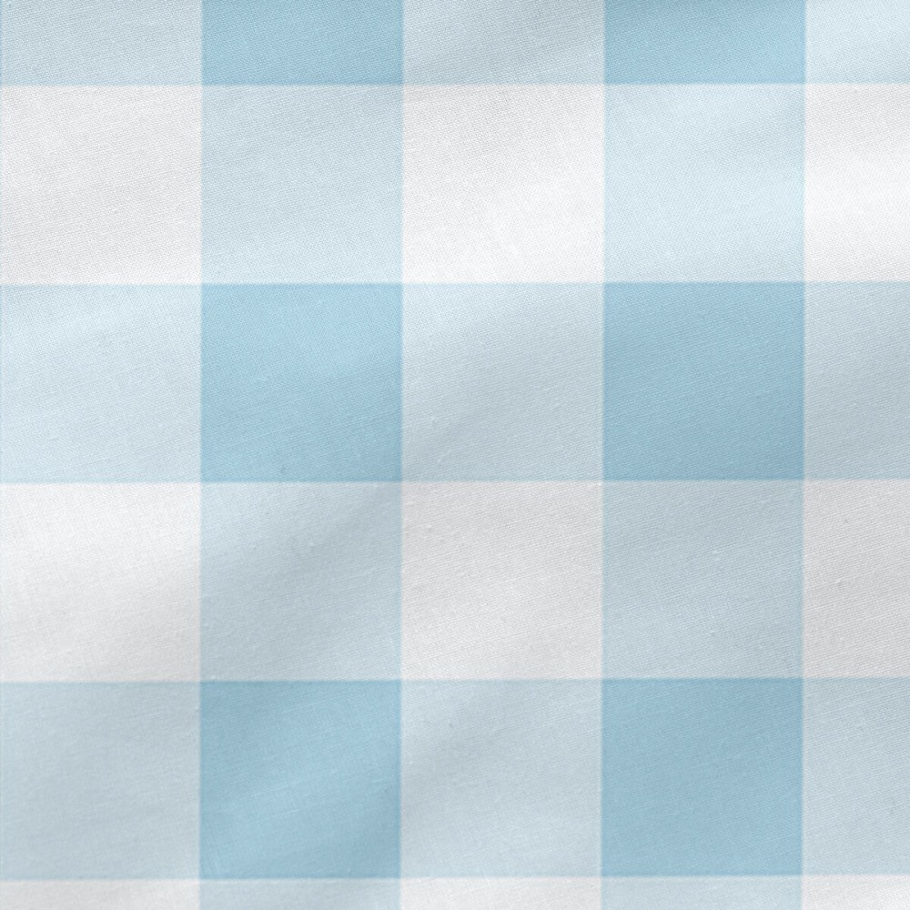 Fitted sheet HappyFriday BASIC KIDS Blue 60 x 120 x 14 cm Gingham