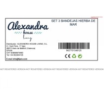 Jeux de plateaux Alexandra House Living Beige Herbe de mer 30 x 3 x 30 cm 40 x 3 x 40 cm 20 x 3 x 20 cm 3 Pièces