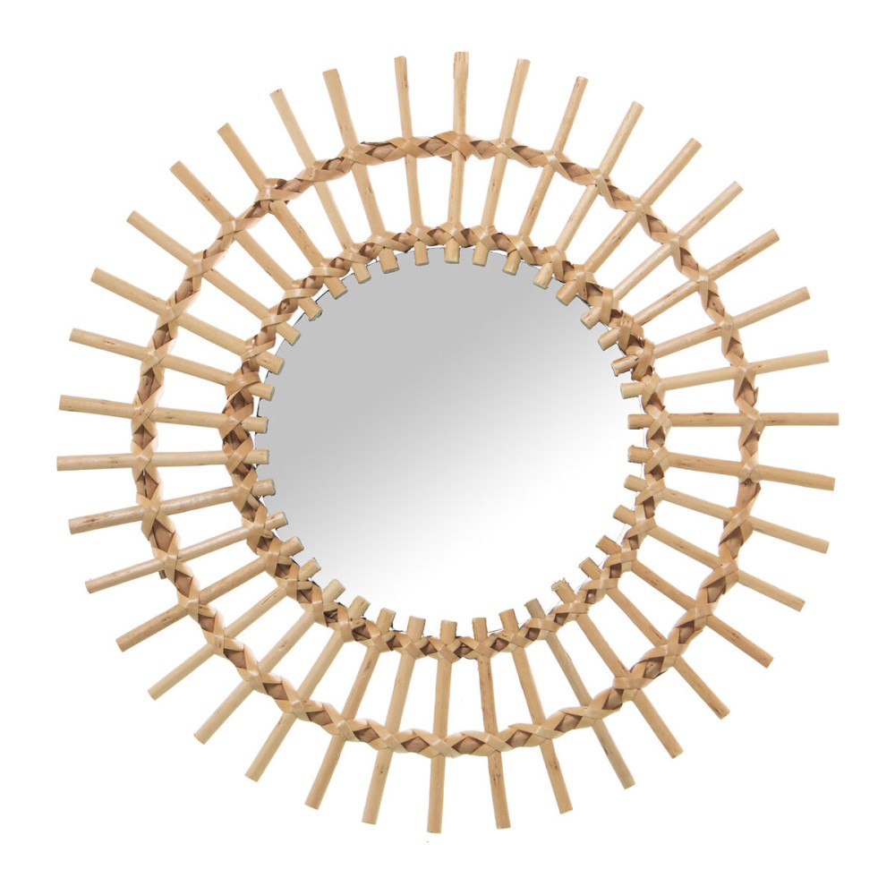 Wall mirror Alexandra House Living Golden 40 x 40 x 2 cm