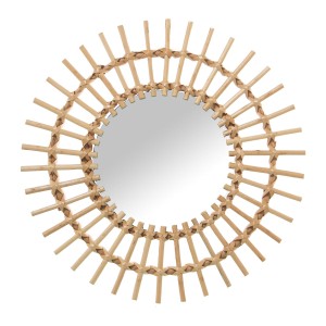 Wall mirror Alexandra House Living Golden 40 x 40 x 2 cm