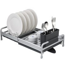 Extendable Dish Drainer for Sink Alexandra House Living Grey 31 x 17 x 29 cm