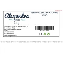 Thermoflasche aus Edelstahl Alexandra House Living Grau 1,2 L