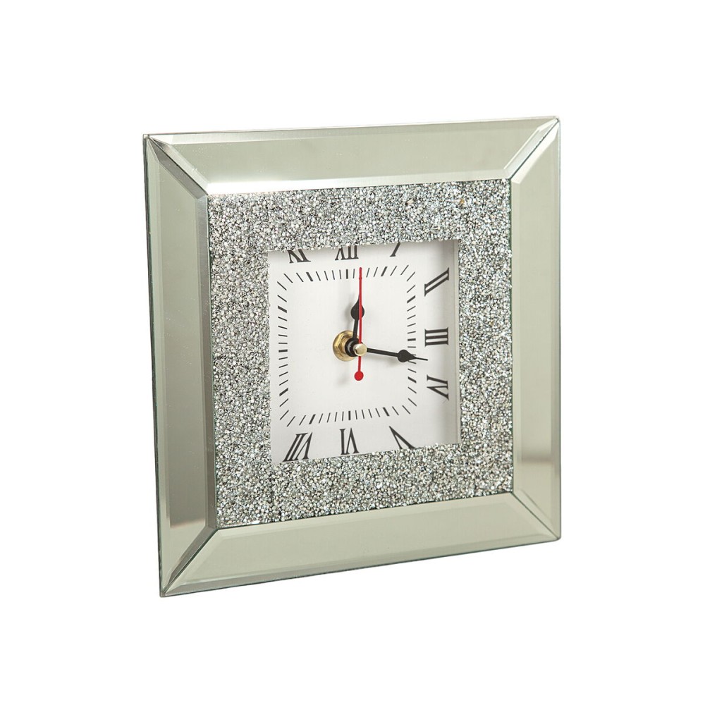 Horloge de table Romimex Argenté verre 20 x 5 x 20 cm