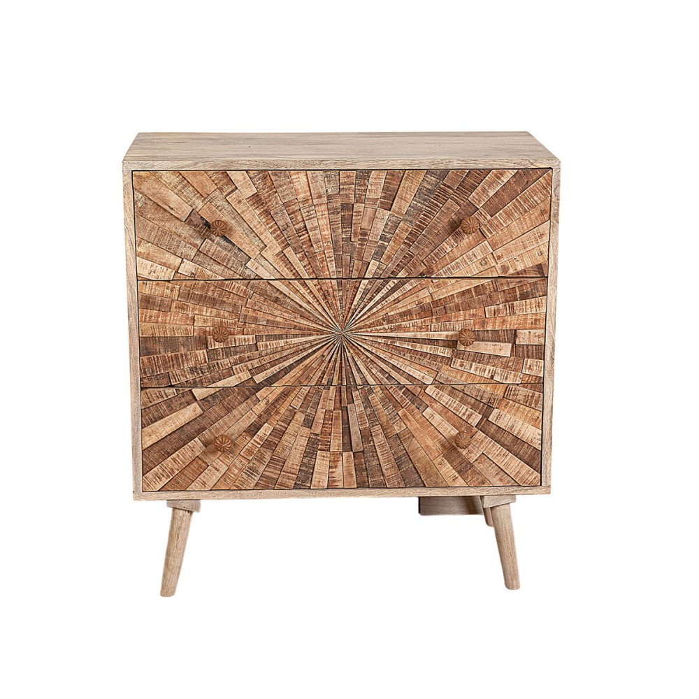 Chest of drawers Romimex Natural Mango wood 80 x 85 x 40 cm