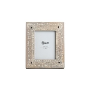 Photo frame Romimex Brown Mango wood 15 x 20 x 2 cm