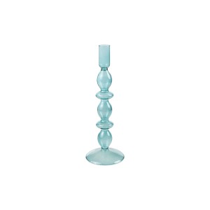 Bougeoir Romimex Bleu verre 9 x 27 x 9 cm