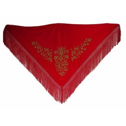 Châle PGRDRD Rouge 140 cm