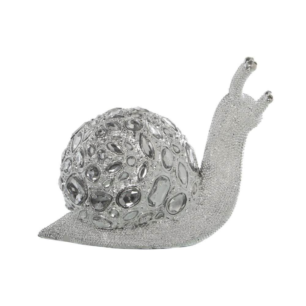 Decorative Figure Alexandra House Living Silver Plastic Snail 13 x 24 x 20 cm