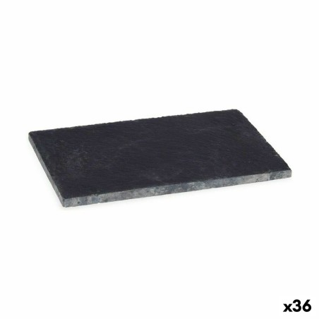 Tablett für Snacks Schwarz Tafel 10 x 0,5 x 15 cm (36 Stück)