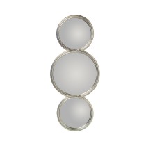 Wall mirror Alexandra House Living Silver Metal Circles 2 x 23 x 58 cm