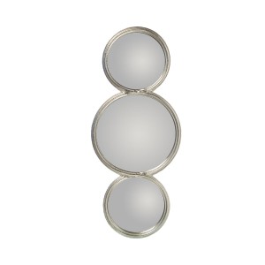 Wall mirror Alexandra House Living Silver Metal Circles 2 x 23 x 58 cm