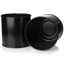 Set of Planters Alexandra House Living Black Metal With support (3 Pieces)