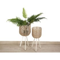 Set of Planters Romimex Rattan Legs (2 Pieces)