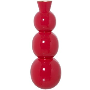 Vase Alexandra House Living Red Metal 17 x 17 x 45 cm