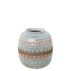 Vase Alexandra House Living Perlmutt 20 x 20 x 23 cm