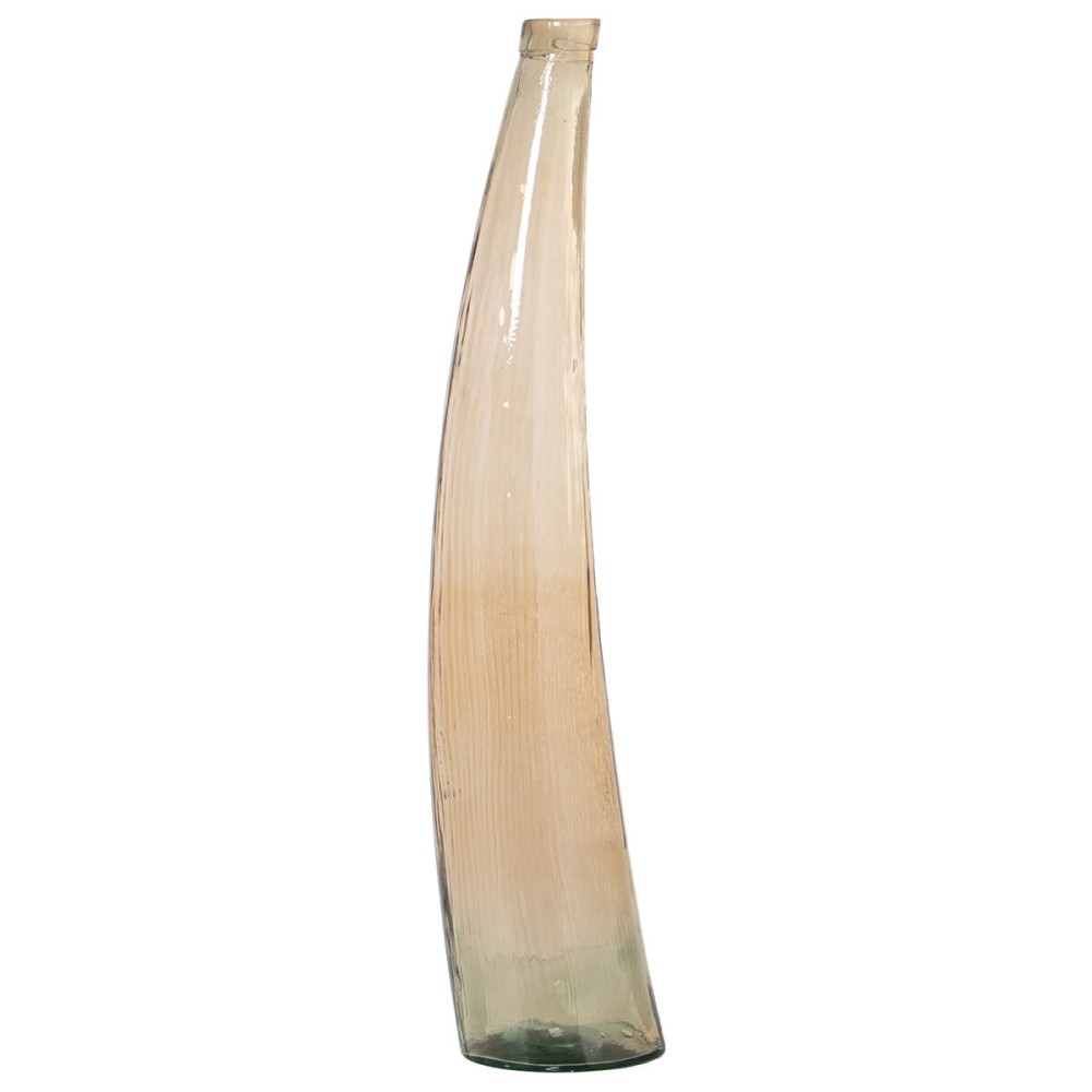 Floor vase Alexandra House Living Light brown Crystal 20 x 20 x 95 cm