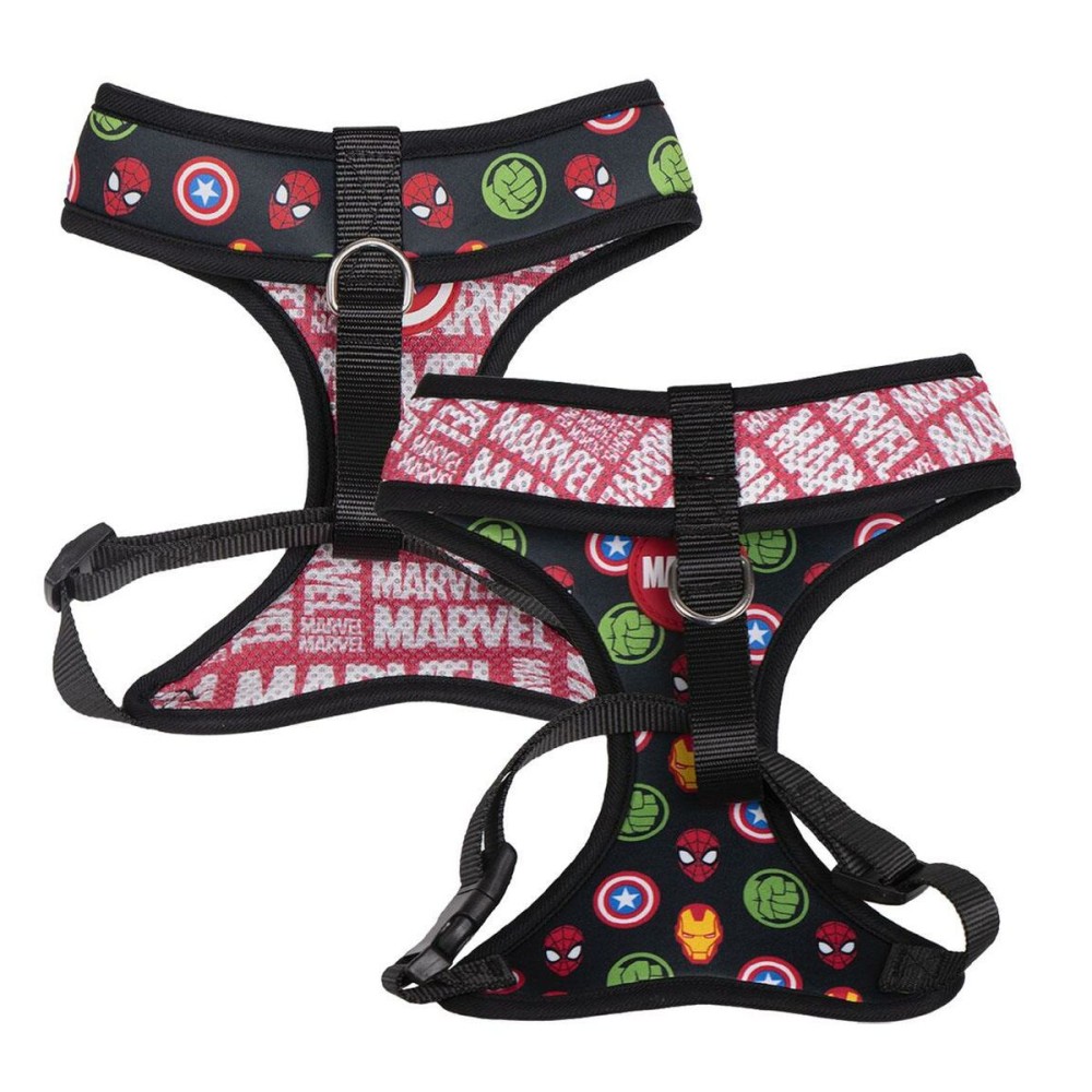 Dog Harness Marvel Reversible S/M Red