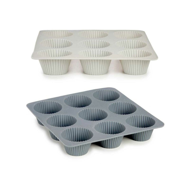 Muffinform Kinvara HH421 Hellgrau Dunkelgrau 22 x 3 x 22 cm Muffins (6 Stück)