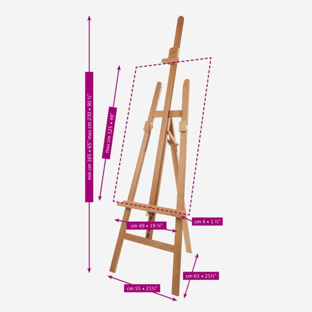 Easel MABEF M13 55 x 230 x 65 cm Wood beech wood