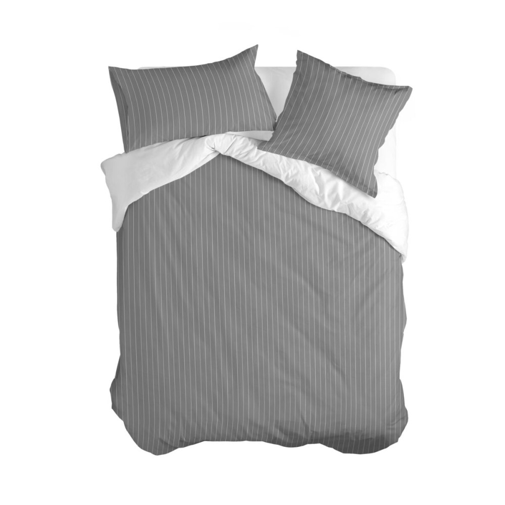 Housse de Couette HappyFriday Basic Oxford Gris 240 x 220 cm