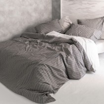 Housse de Couette HappyFriday Basic Oxford Gris 240 x 220 cm