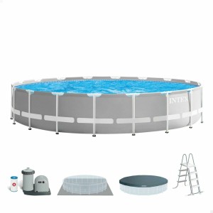 Detachable Pool Intex Prism Frame Grey 32.695 l 610 x 132 cm