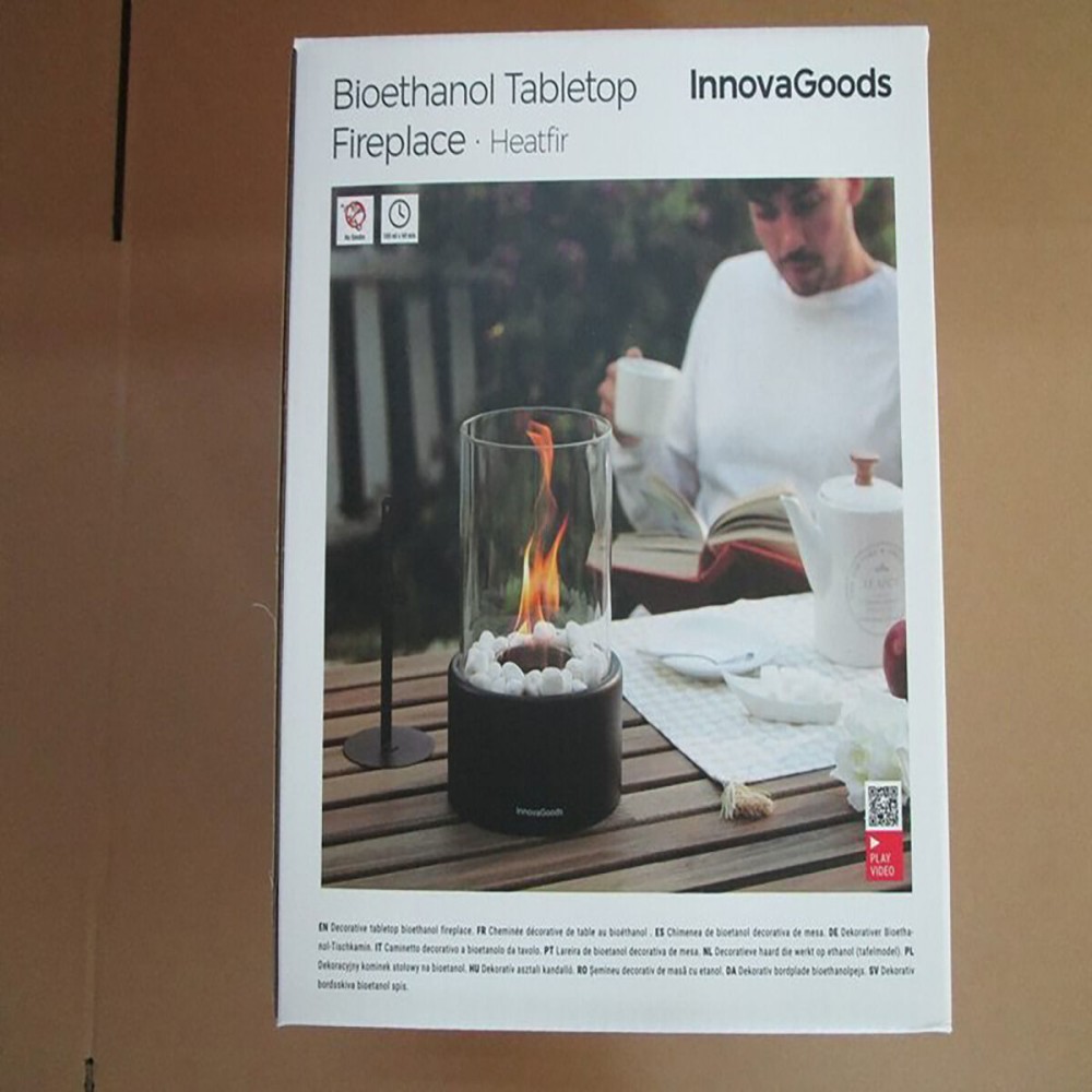 Cheminée de Table Décorative au Bioéthanol Heatfir InnovaGoods