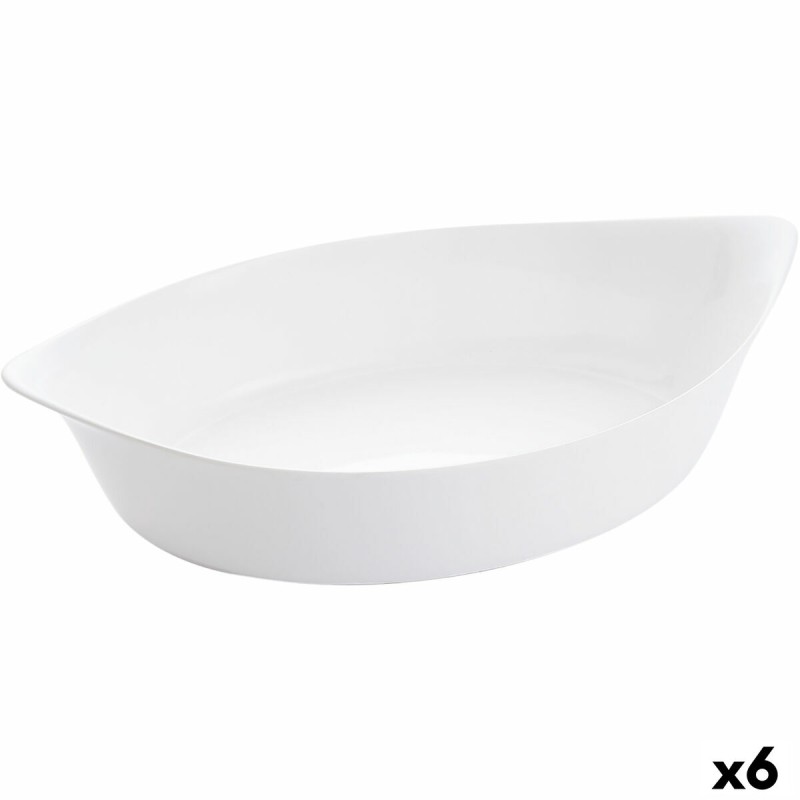 Plat à Gratin Luminarc Smart Cuisine Oblongue Blanc verre 6 Unités 38 x 22 cm