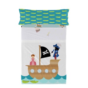 Bedding set HappyFriday Mr Fox Flying Boy Multicolour 2 Pieces