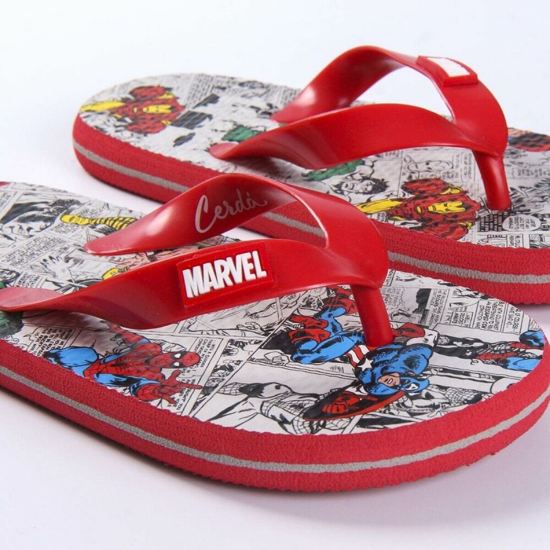 Flip Flops für Kinder Marvel Rot Grau