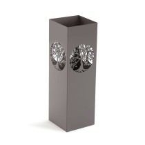 Umbrella stand Versa Tree of Life Grey Metal Iron 15 x 49 x 15 cm