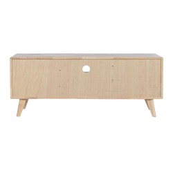 Meubles de télévision DKD Home Decor Naturel Métal Bois d'hévéa 120 x 30 x 48 cm