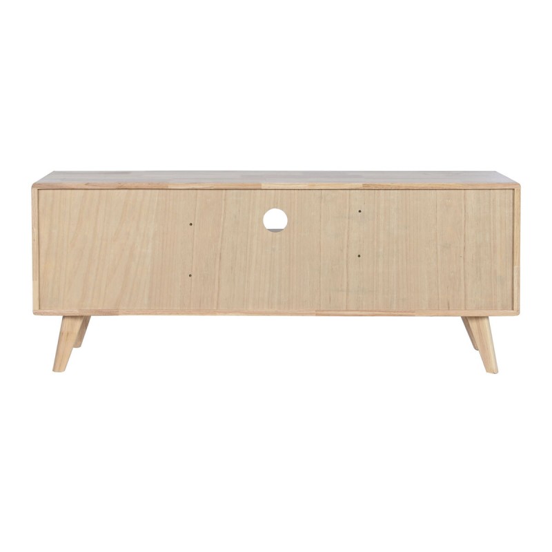 Meubles de télévision DKD Home Decor Naturel Métal Bois d'hévéa 120 x 30 x 48 cm