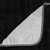 Reversible Bedspread HappyFriday Basic Dash Black 180 x 260 cm