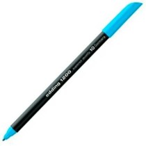 Felt-tip pens Edding 1200 Light Blue (10 Units)