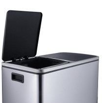 Recycling Waste Bin Kitchen Move Stainless steel (30 L x 2)