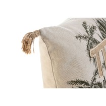 Kissen Home ESPRIT Beige natürlich Tropical Boho 45 x 5 x 45 cm