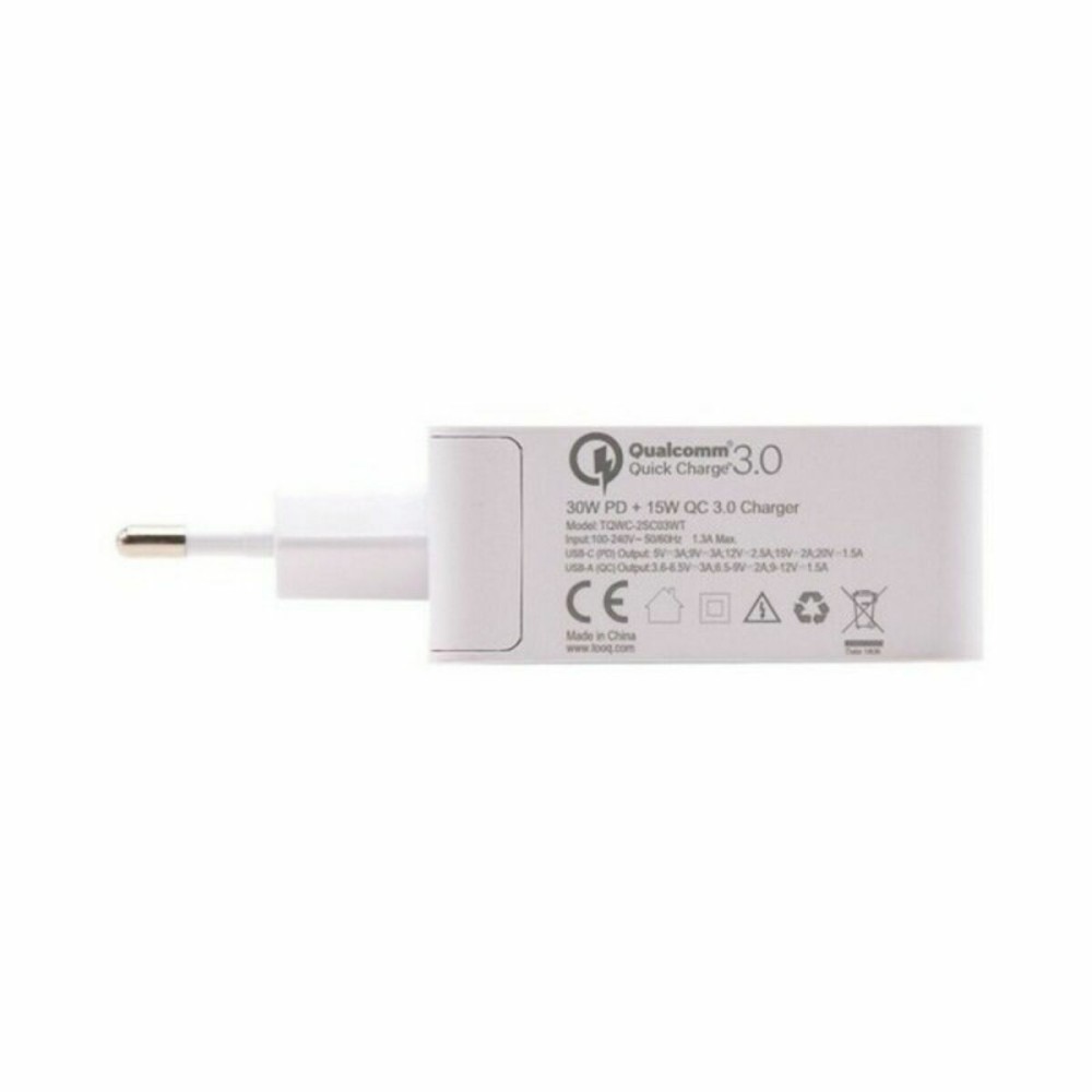 USB-Ladegerät für die Wand TooQ TQWC-2SC03WT Weiß 48 W