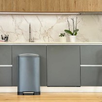 Poubelle Kitchen Move Gris Acier inoxydable