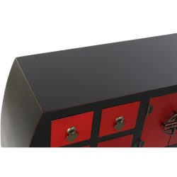 Console DKD Home Decor 98,5 x 27 x 80 cm Fir Black MDF Wood