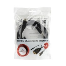 VGA-zu-HDMI-Adapter mit Audio GEMBIRD A-HDMI-VGA-03-10 Schwarz 3 m